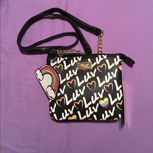 Betsey Johnson rainbow Crossbody bag NWT